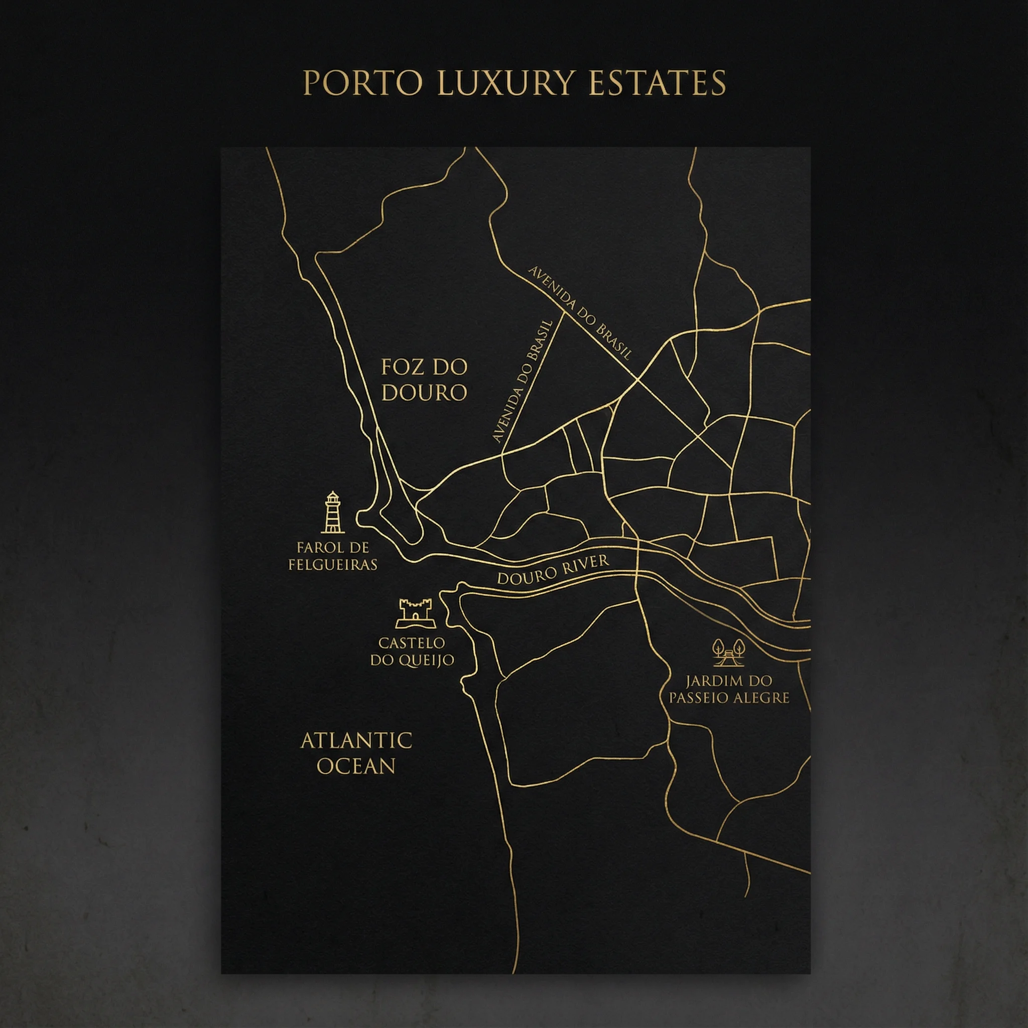 Mapa artístico da Foz do Douro